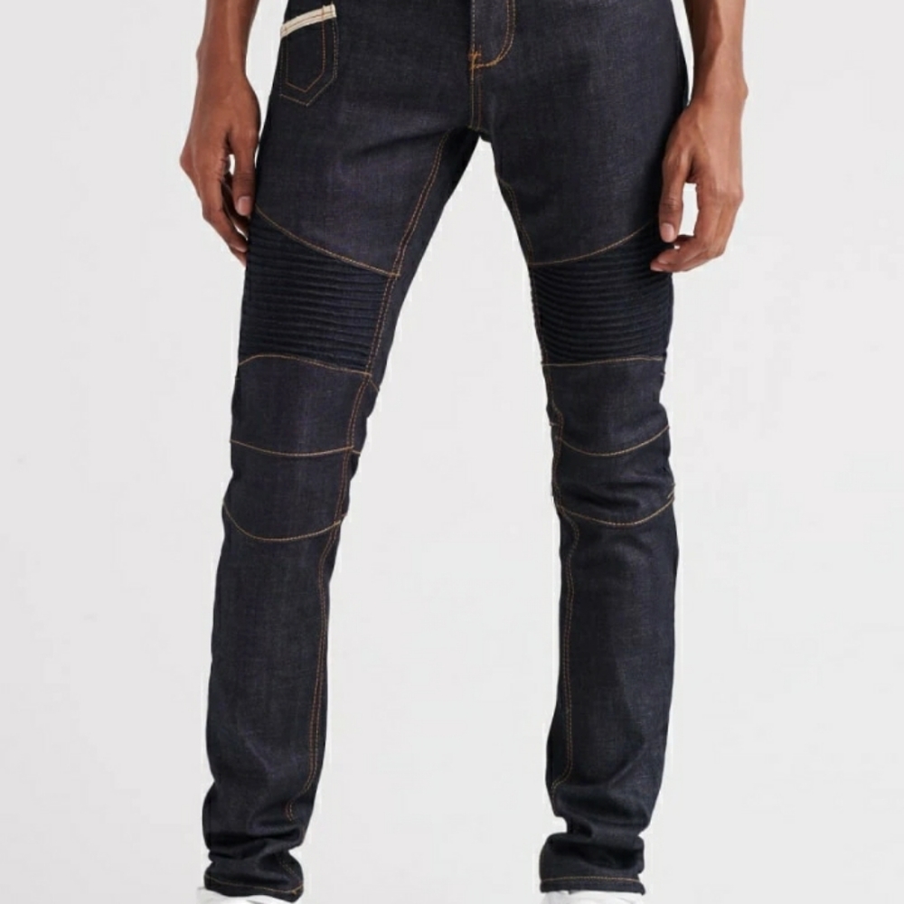 🔥🔥NWT DARK DENIM MOTO JEANS 38🔥🔥